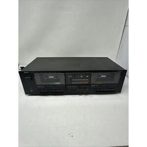 VINTAGE YAMAHA K-142 Natural Sound Stereo Double Cassette Deck NEEDS NEW BELTS🔥